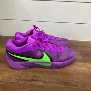 Nike Purple and Green Sneakers